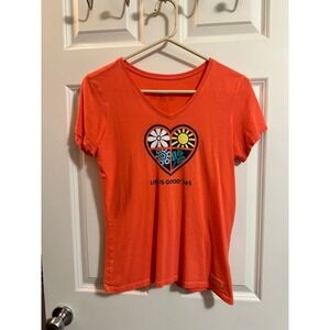 Women's Life is Good T shirt short sleeve all four season  Retail 28$  Fall, win